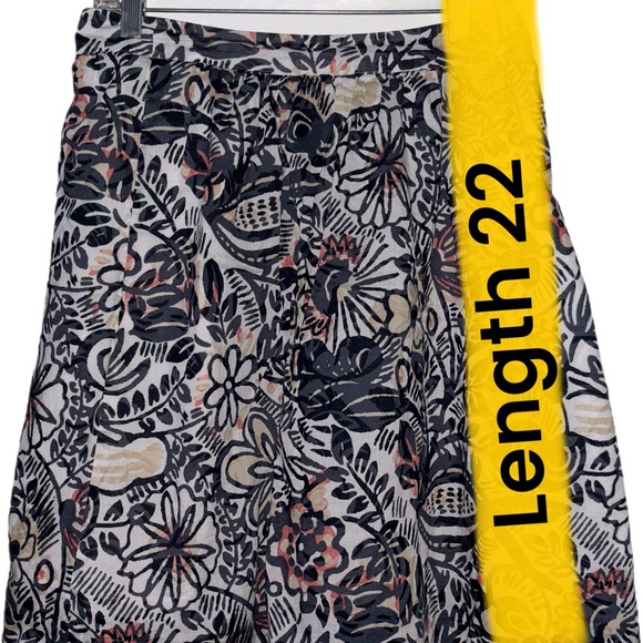 LOFT Outlet Floral Midi Skirt 8P - Picture 9 of 9